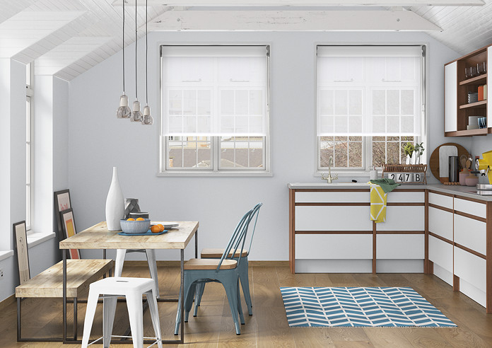 Rimini (Blackout), White & Illusion Pure - Double Roller Blind - Image 6